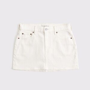 Abercrombie & Fitch Mid Rise Denim Mini Skirt